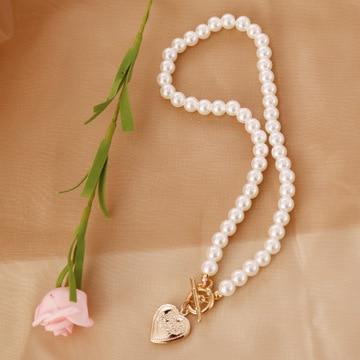 Open Love Retro Pearl Necklace